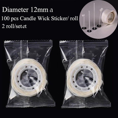 200pc Candle Wick Stickers Adhesive Heat Resistance Foam Double sided