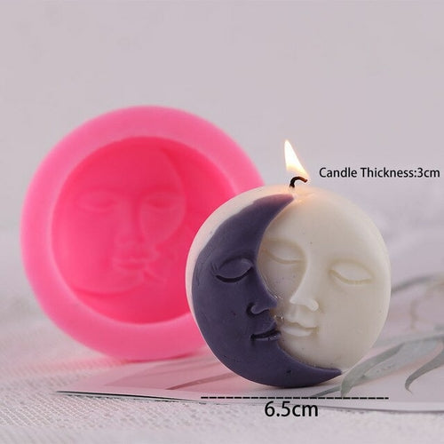 Nordic Design Silicone Candle Mold Handmade Abstract Human Face