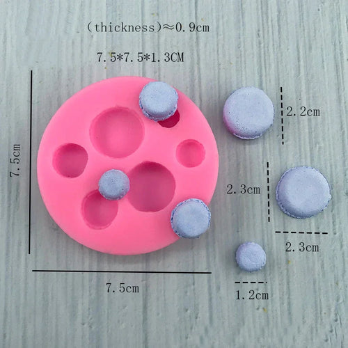 Macarone Candle Silicone Mold Scented Candles Soap Chocolate Dessert