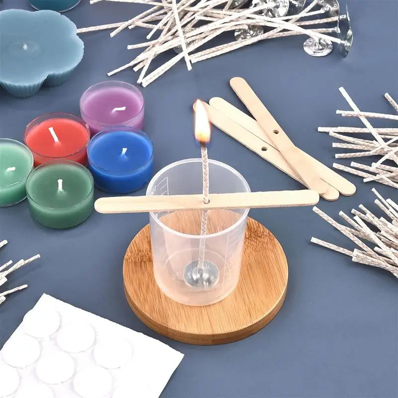 6-20cm 30pcs Smokeless Candle Wick Cotton Soy Wax Wick Large Base