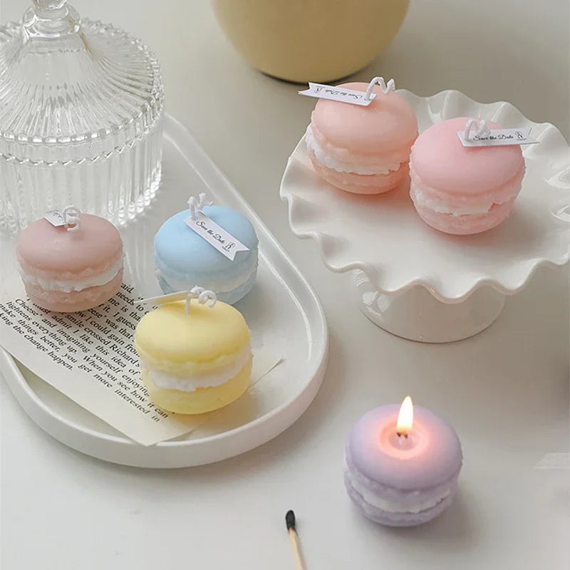 Macarone Candle Silicone Mold Scented Candles Soap Chocolate Dessert