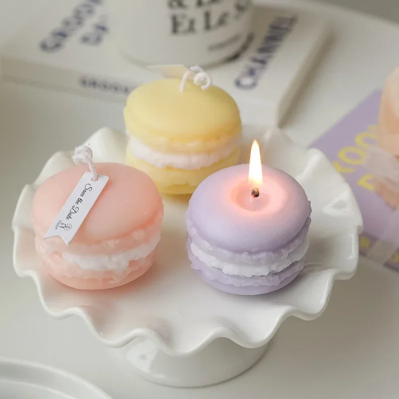 Macarone Candle Silicone Mold Scented Candles Soap Chocolate Dessert