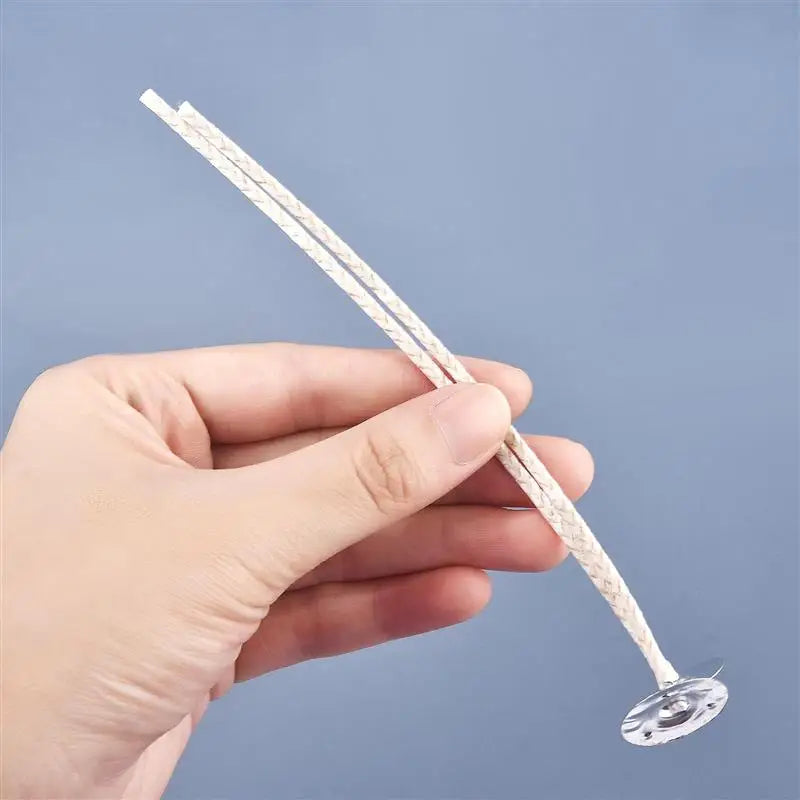 6-20cm 30pcs Smokeless Candle Wick Cotton Soy Wax Wick Large Base