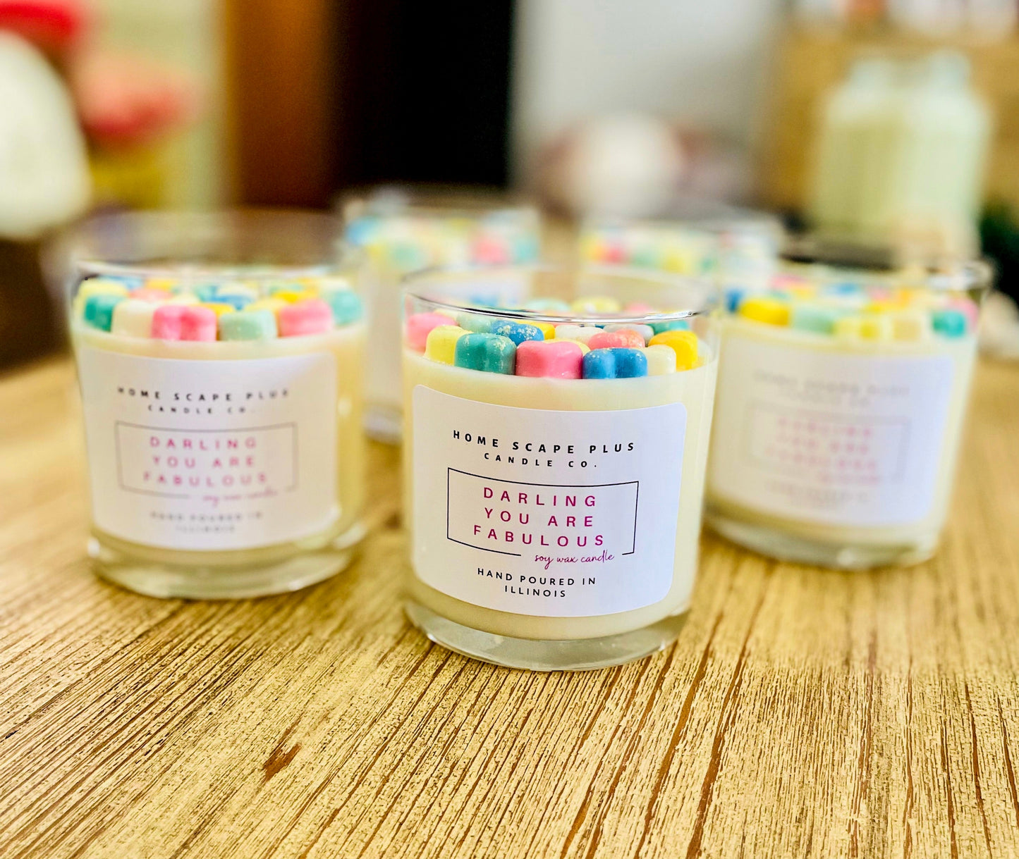 Sparkling Rainbow Soy Candle